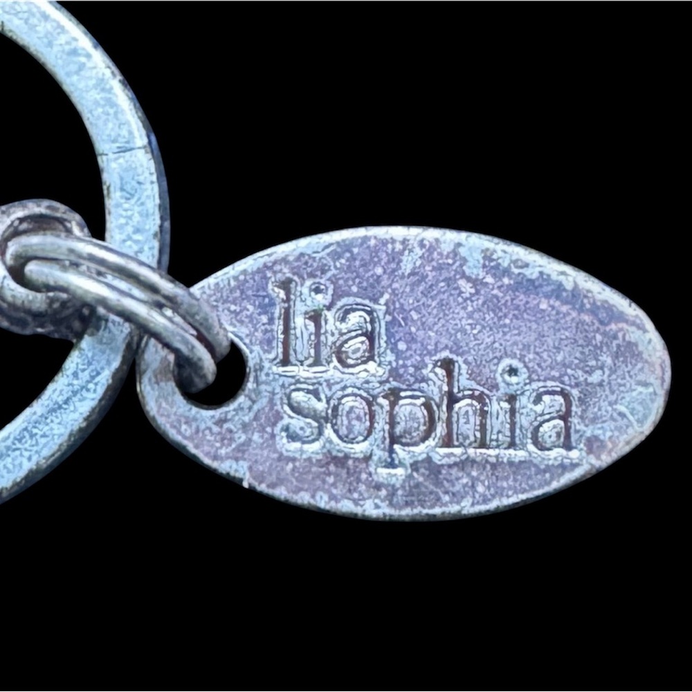 Lia Sophia Vintage Silver Tone 21” Long Necklace - Picture 4 of 4